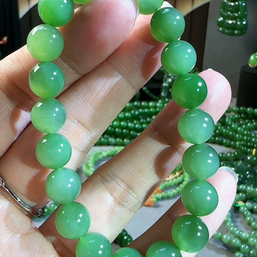 和田玉（碧玉）手串未镶嵌