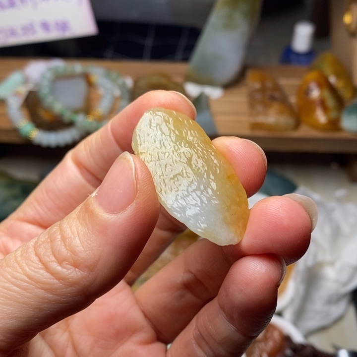 翡翠未镶嵌颈饰天然