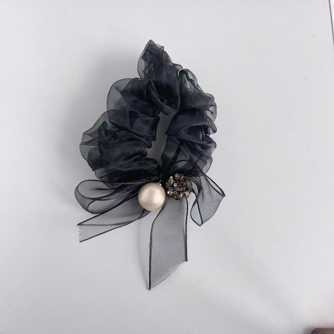 MY SISTERS韩国东大门双层欧根纱蝴蝶结发圈