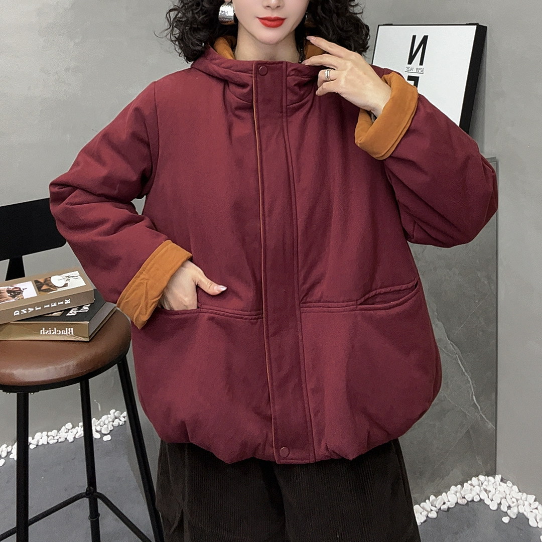 19465新款冬季加厚棉服休闲百搭