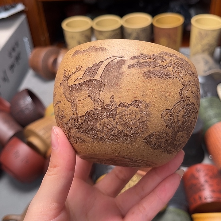 茶杯紫砂紫砂宜兴原矿正品