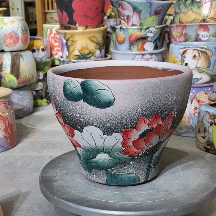 红陶景德镇艺术手绘作品