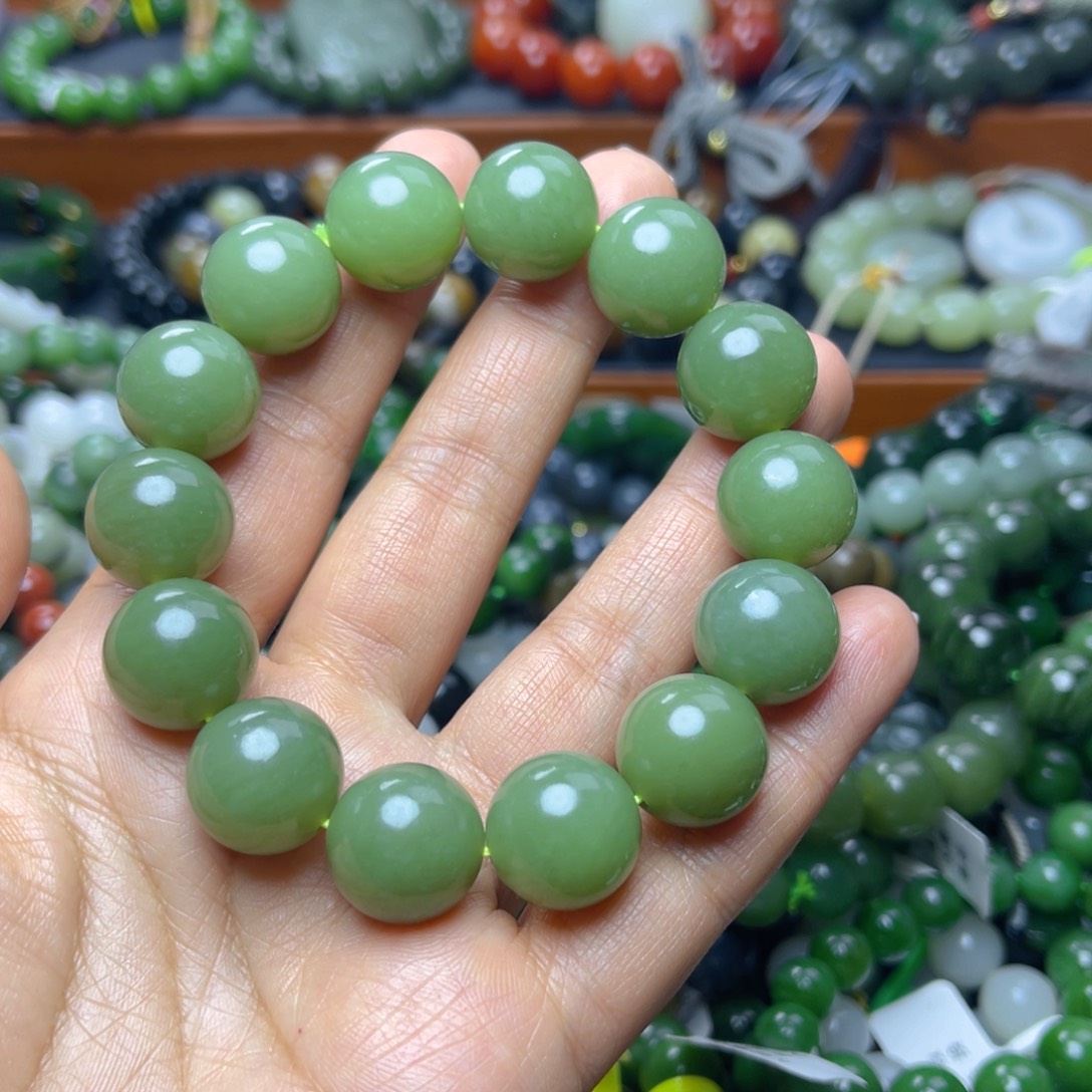 和田玉未镶嵌手链