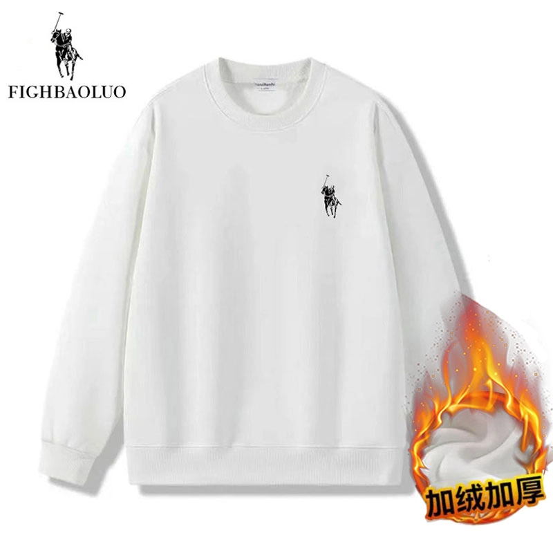 【卫衣】男女同款秋冬上新时尚宽松圆领加绒加厚卫衣运动长袖休闲