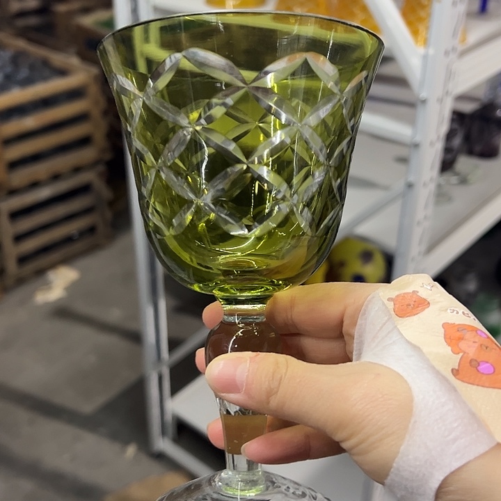 平底款水晶玻璃微瑕一个