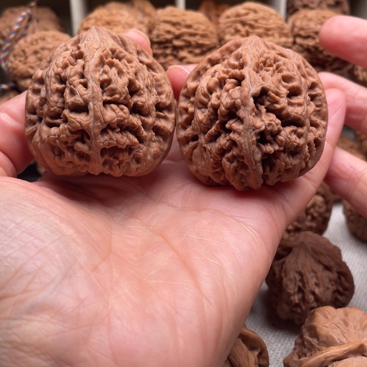 哈***哈吊坠文玩核桃45全品高庄粗筋