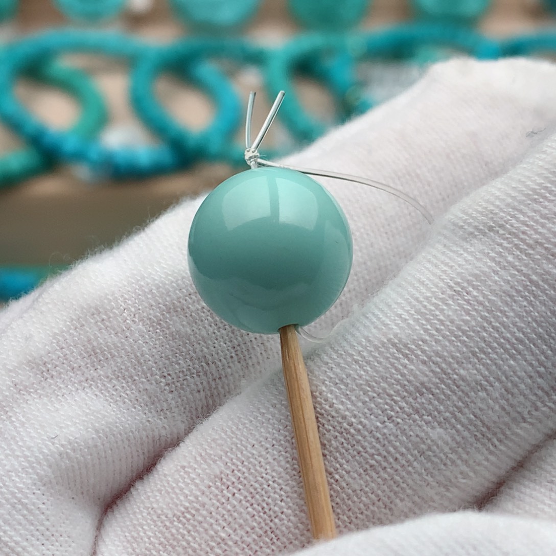 绿松石未镶嵌珠宝奇石13mm