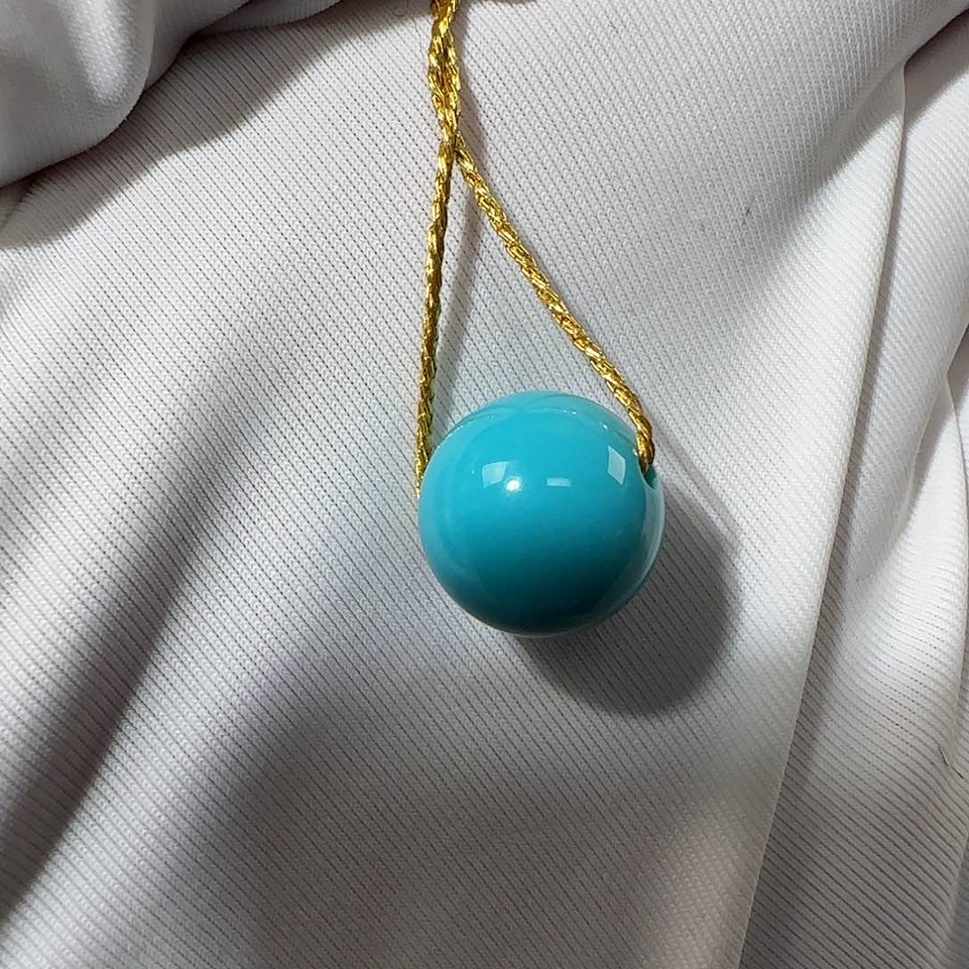 绿松石未镶嵌10mm➕单珠