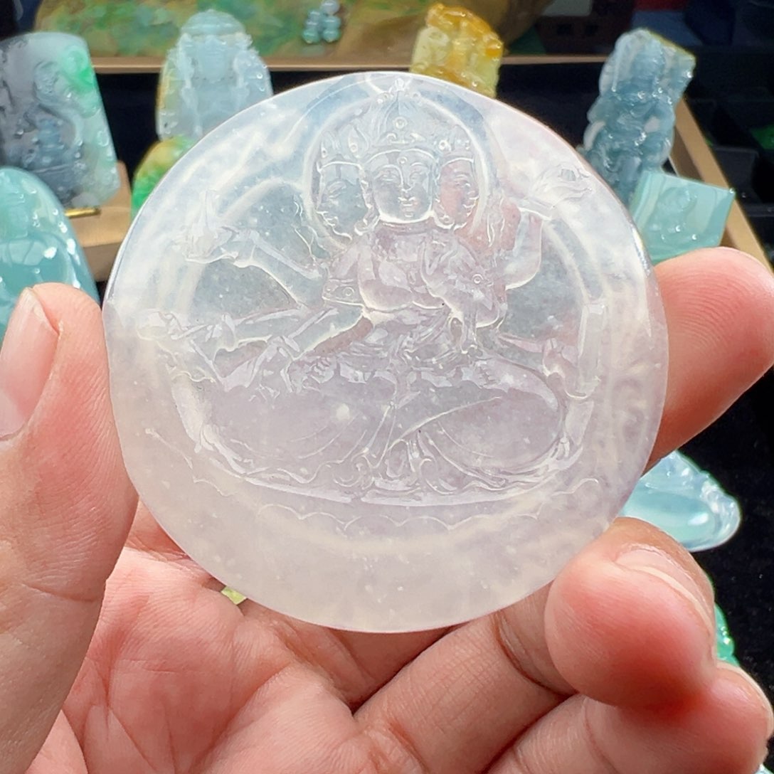 翡翠未镶嵌颈饰漫***女天然缅甸翡翠吊坠