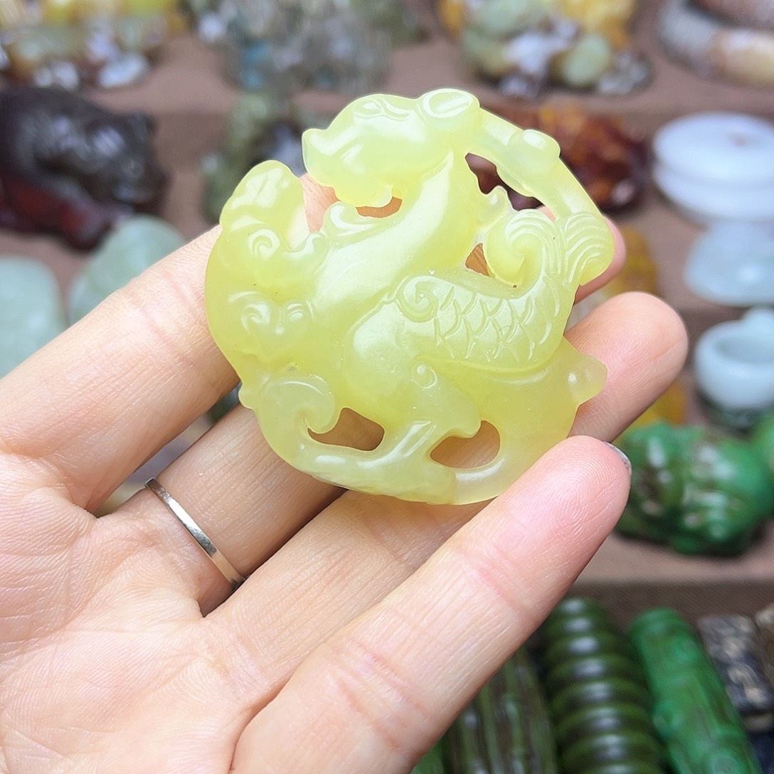 白玉菩提吊坠182。。