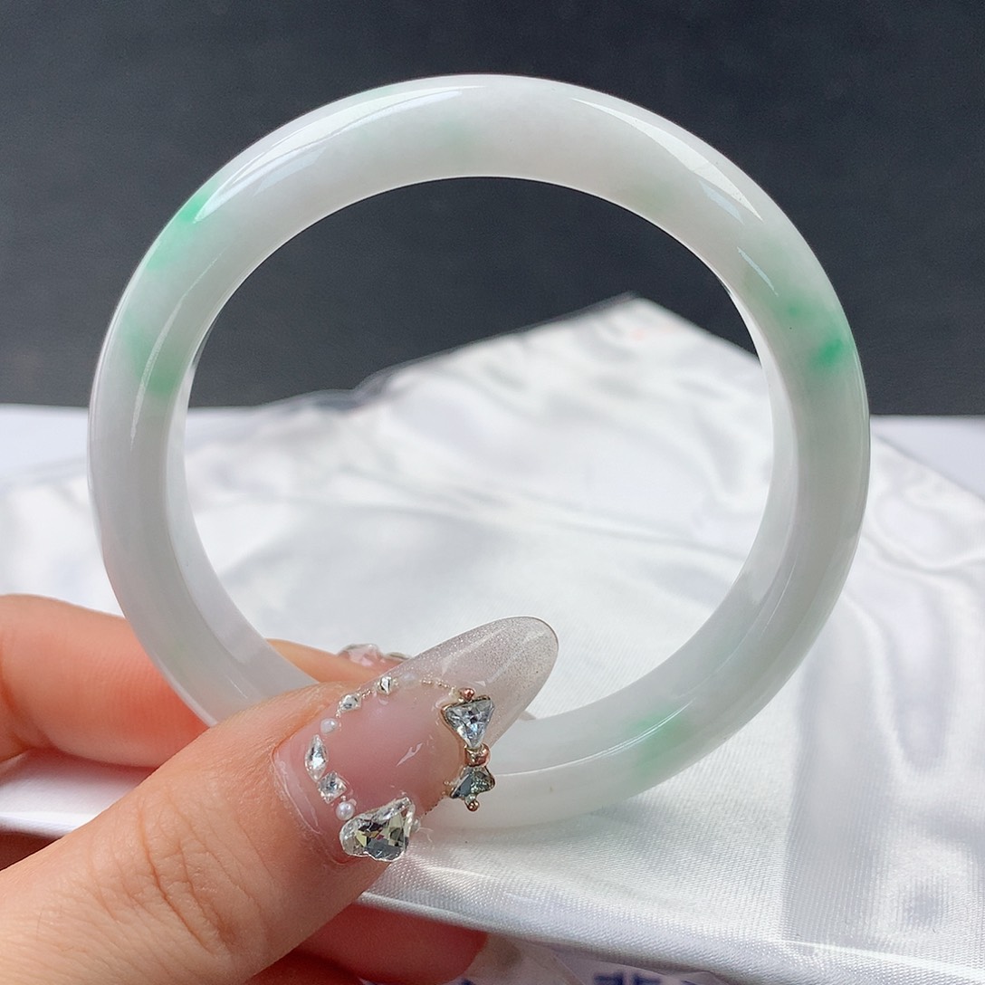 翡翠手镯未镶嵌55正54.6