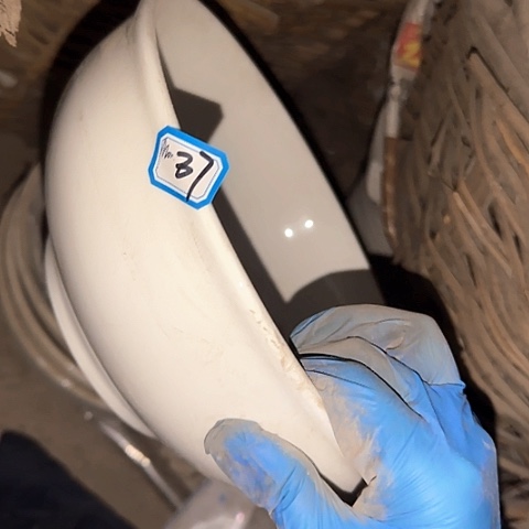 瓷片国营厂库存微瑕25厘米37