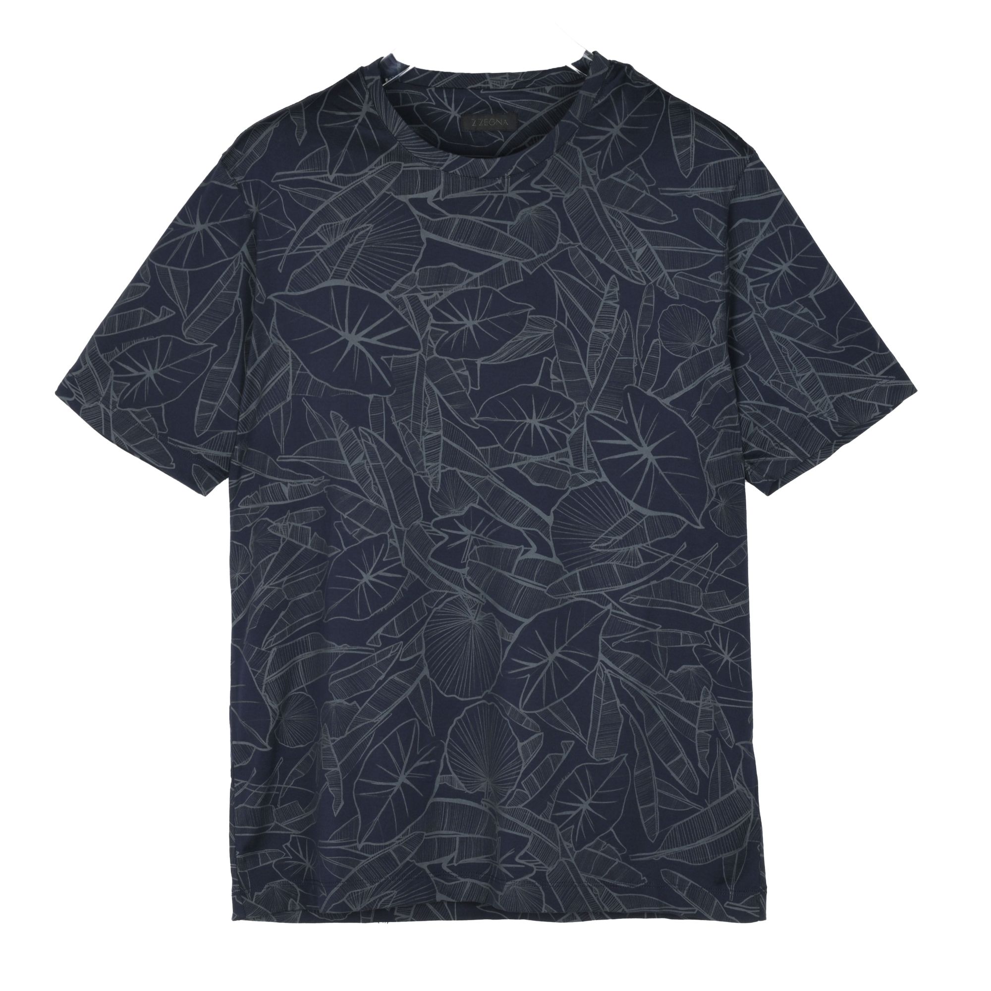 Z ZEGNA杰尼亚 男士植物暗花圆领短袖T恤 VM372ZZ630A6A2