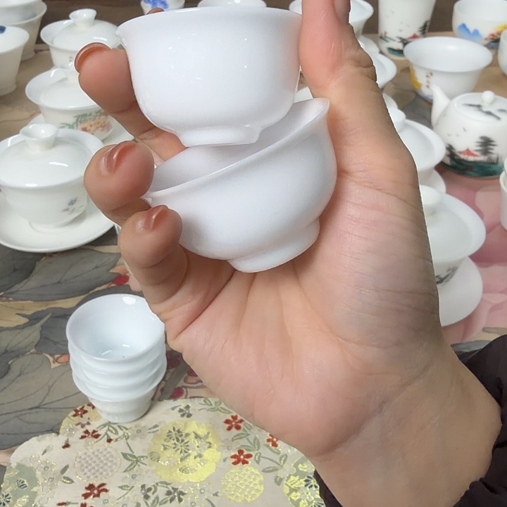 微瑕冰种专场反口杯五个一组30