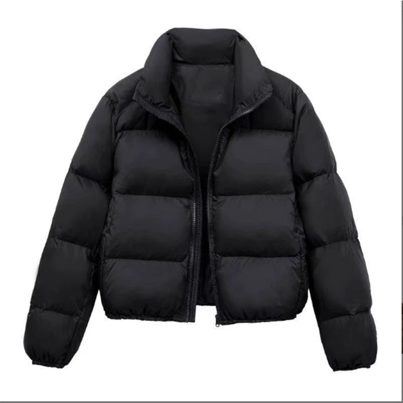 肯豆风短款高腰加厚女士羽绒服