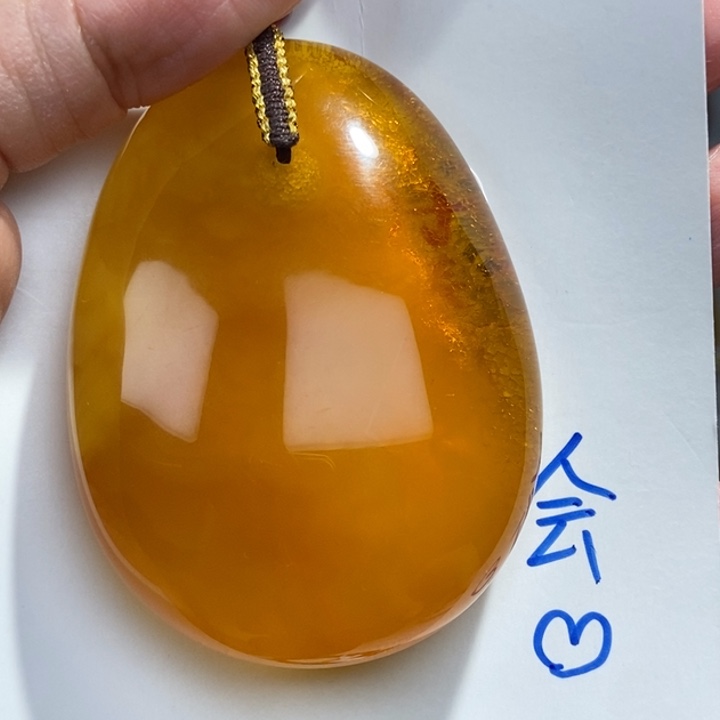 定制琥珀未镶嵌琥珀蜜蜡吊坠