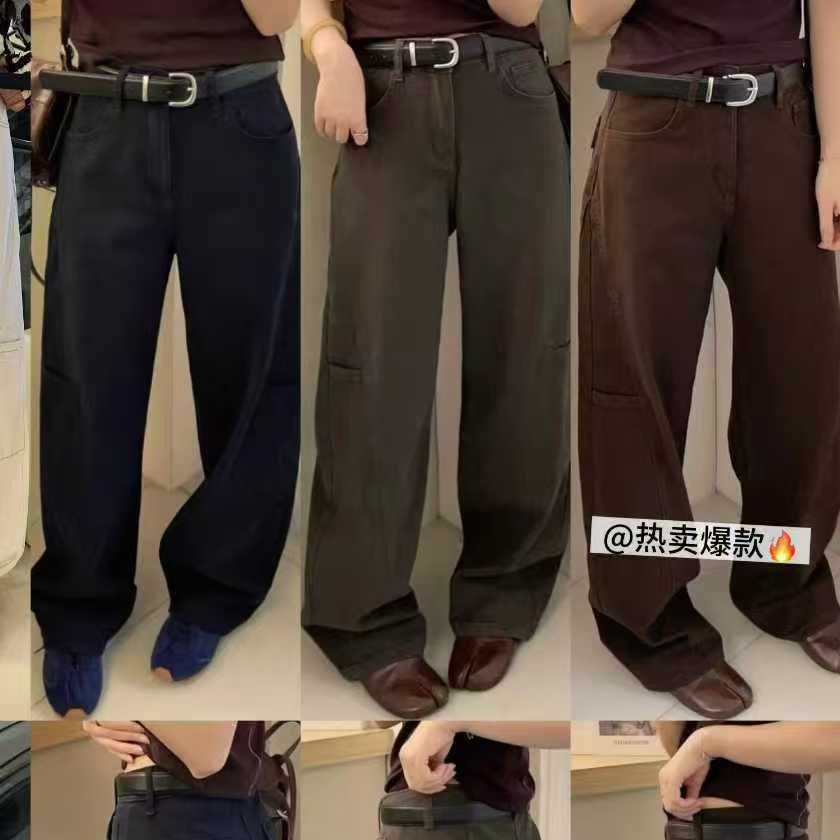 NX服饰直筒弯刀牛仔裤女休闲显瘦