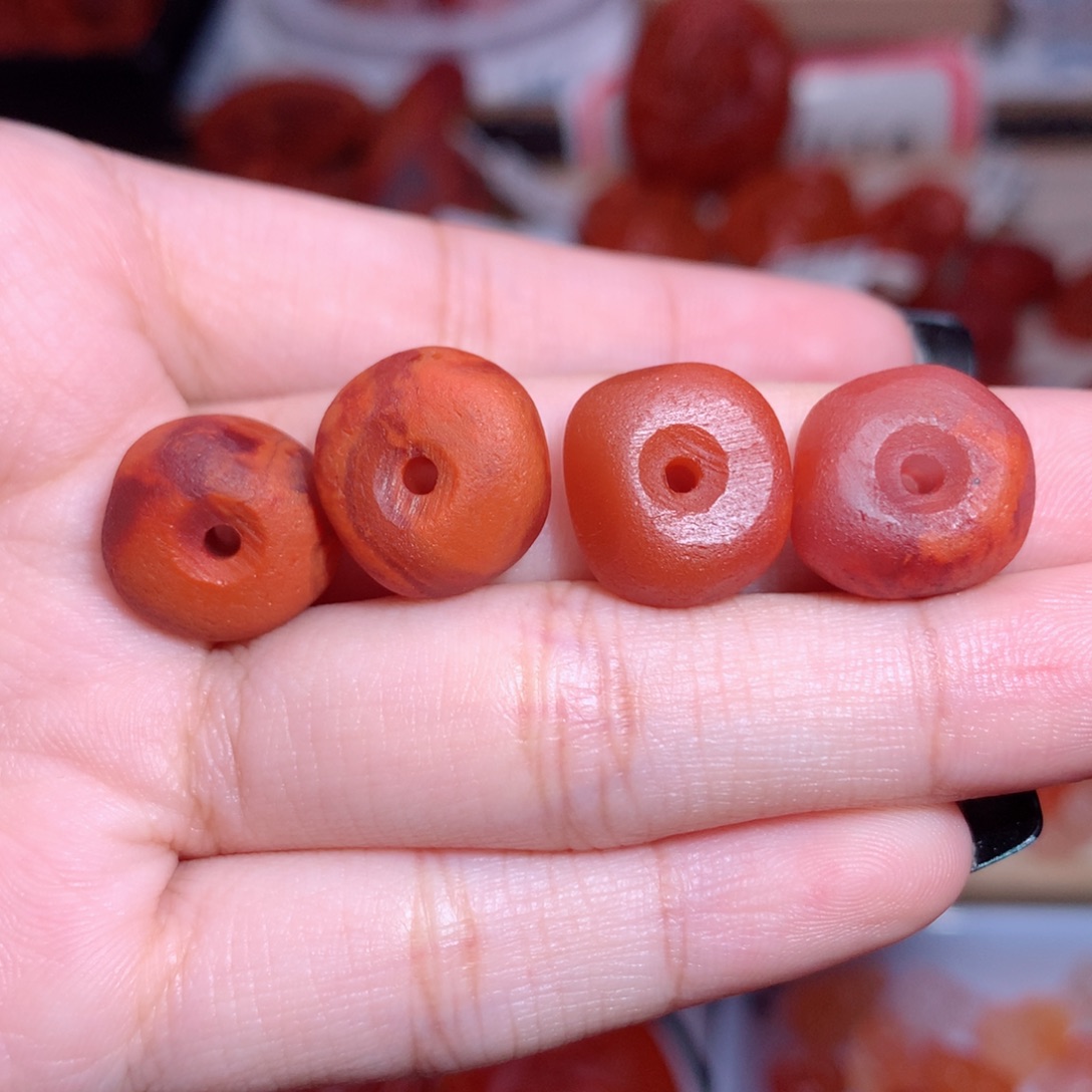 盐***o南红玛瑙未镶嵌南红藏扣6