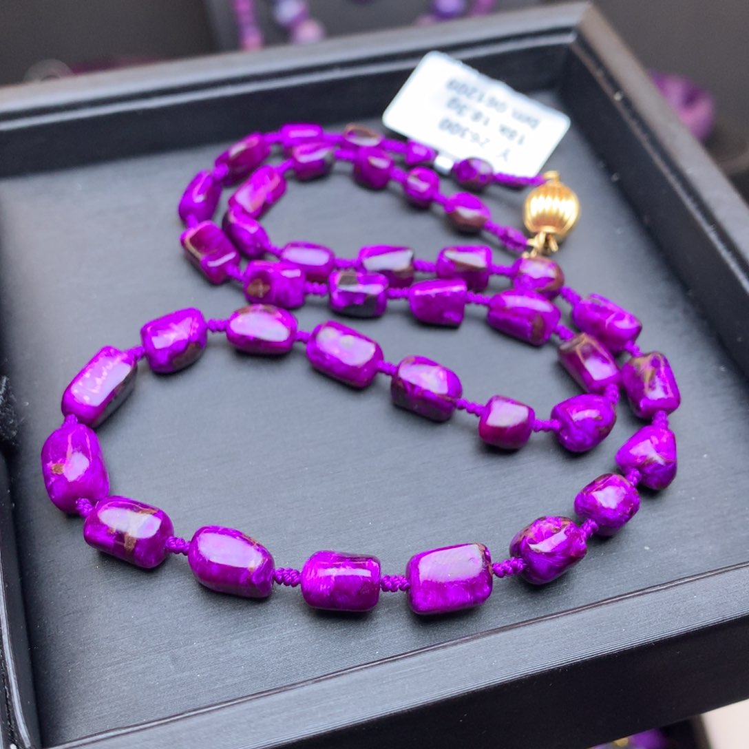 苏纪石（舒俱来）18K金镶嵌项链?****?