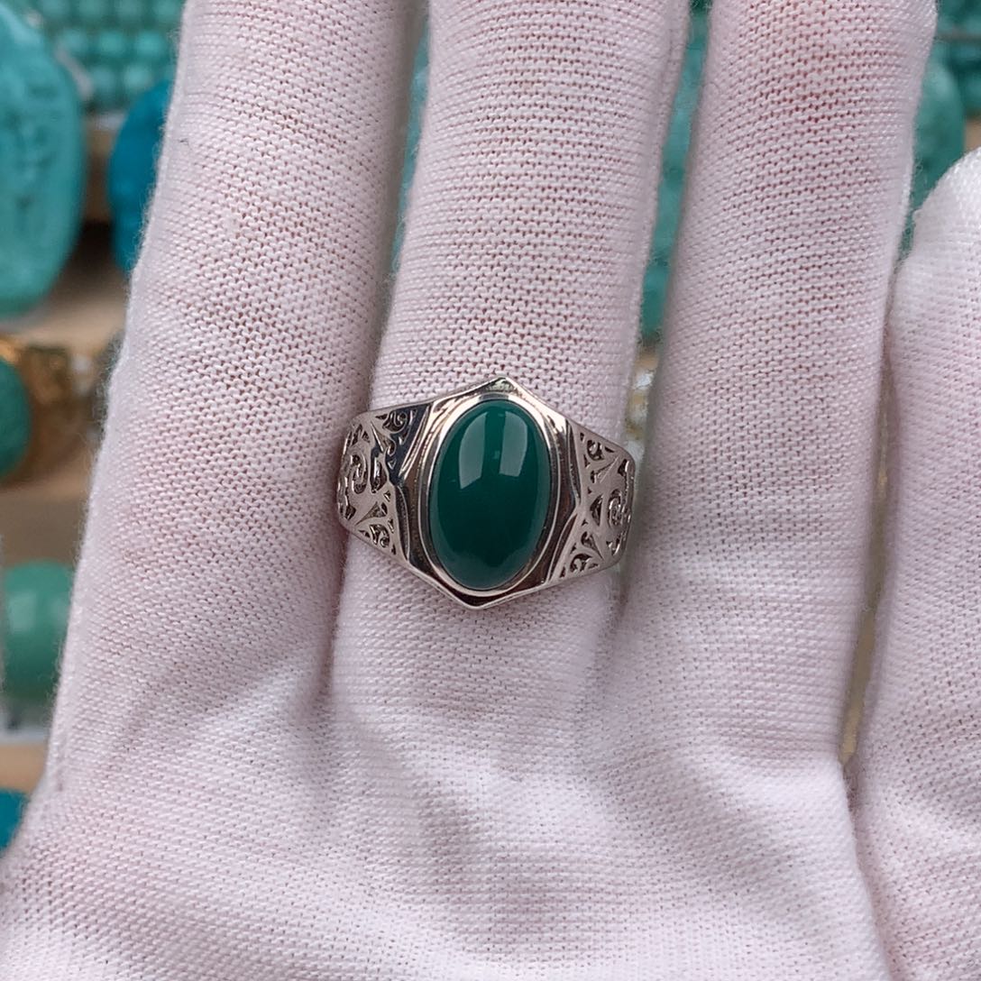 绿松石配饰银S925镶嵌