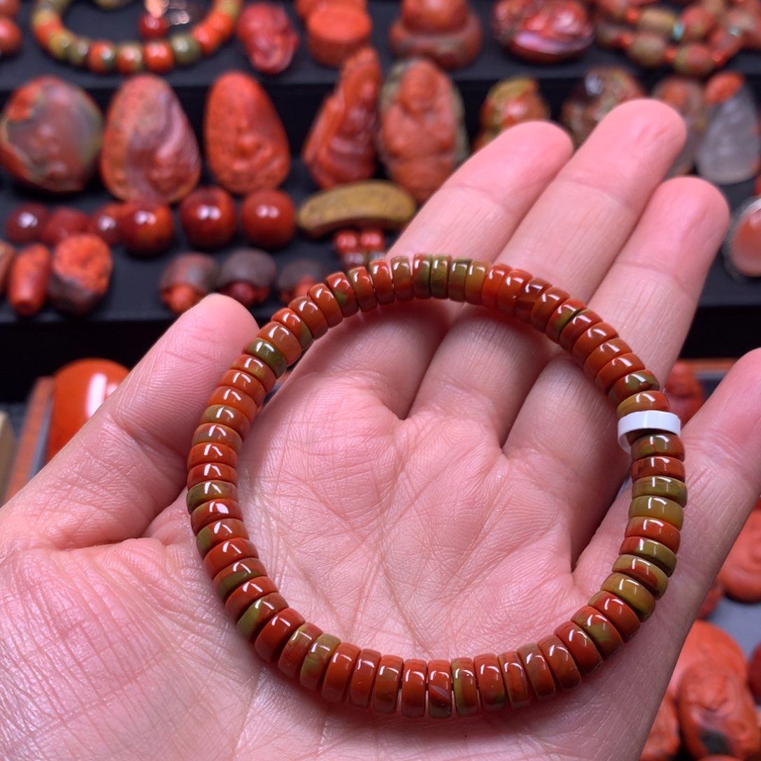 南红玛瑙手串7m m未镶嵌小***爹