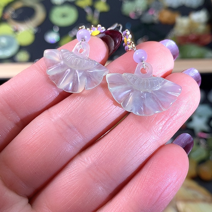 蛇纹石玉耳饰未镶嵌