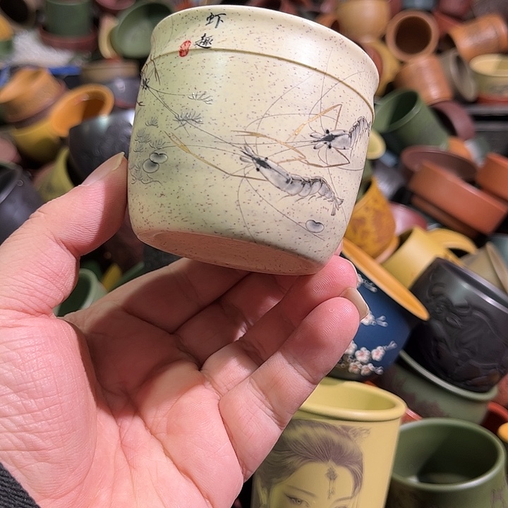 紫砂茶杯全手工紫砂主人杯