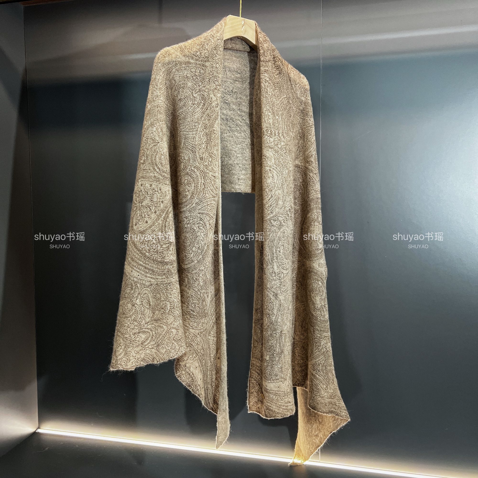 【100%羊绒】羊绒围巾休闲风极简风法式时尚简约女气质围巾