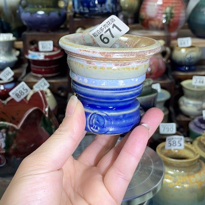 红陶内口径6高度7