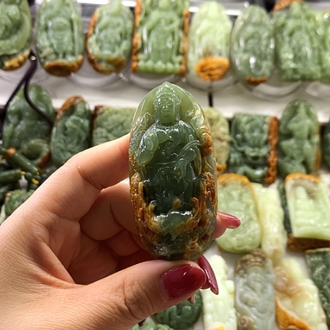 和田玉未镶嵌挂件