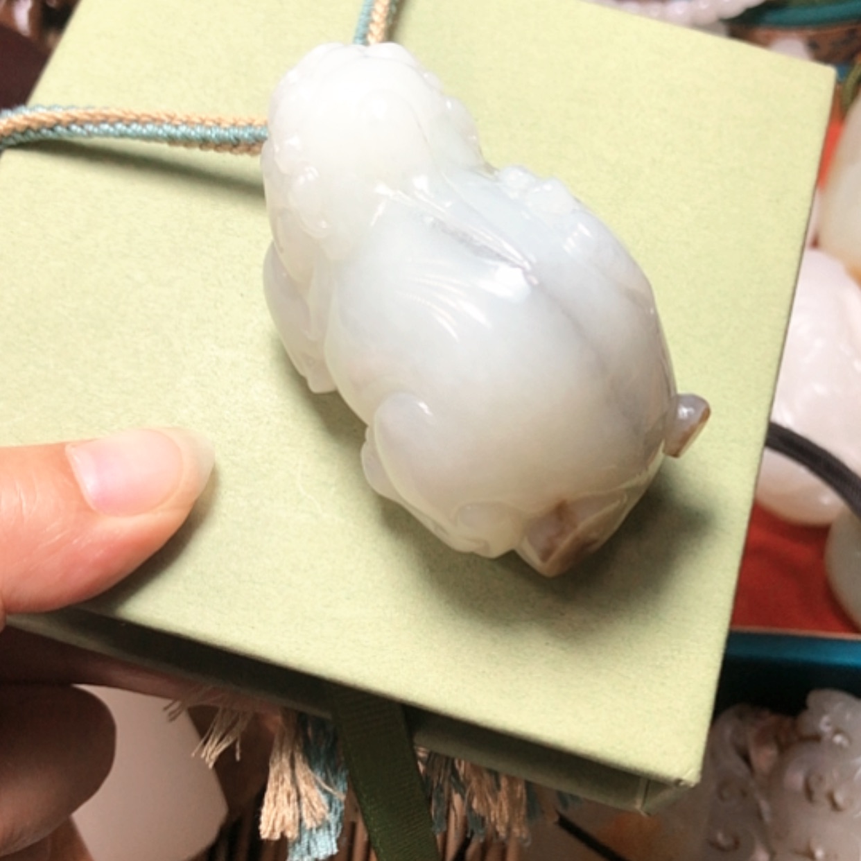 【闪购商品】和田玉未镶嵌挂件炎**夏