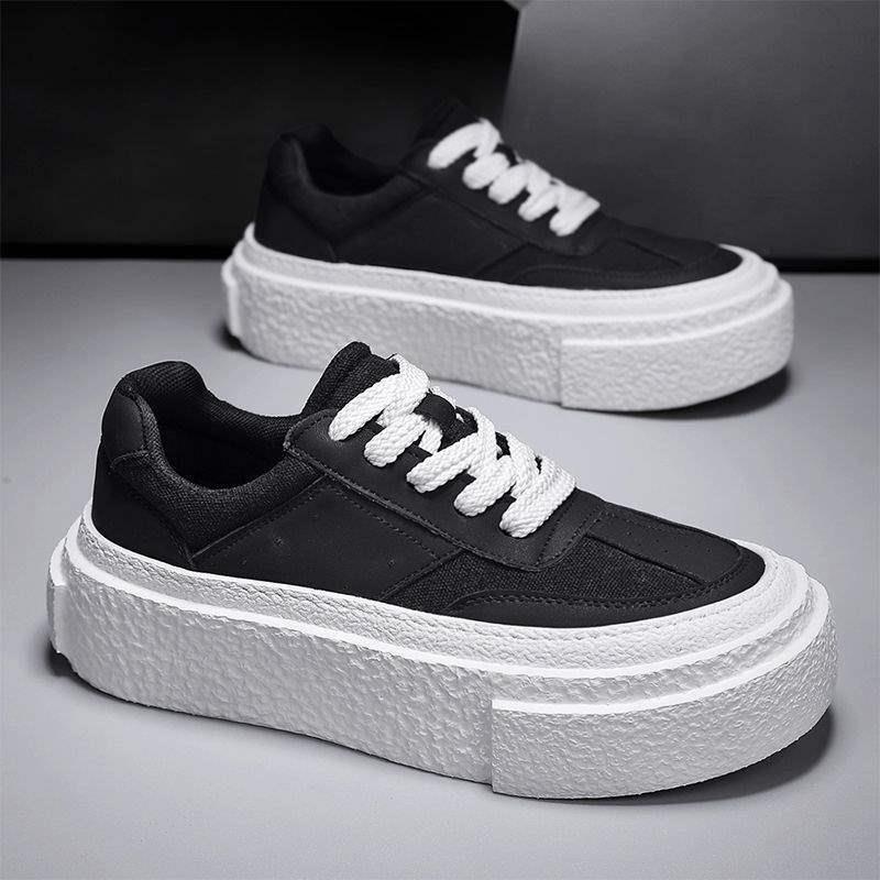 时尚潮流ins小白鞋情侣休闲板鞋男款风板鞋透气厚底增高休闲板鞋