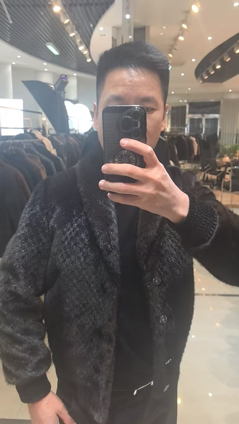 甄选2025毛男士百搭外套时尚夹克帅气宽松保暖秋冬1016