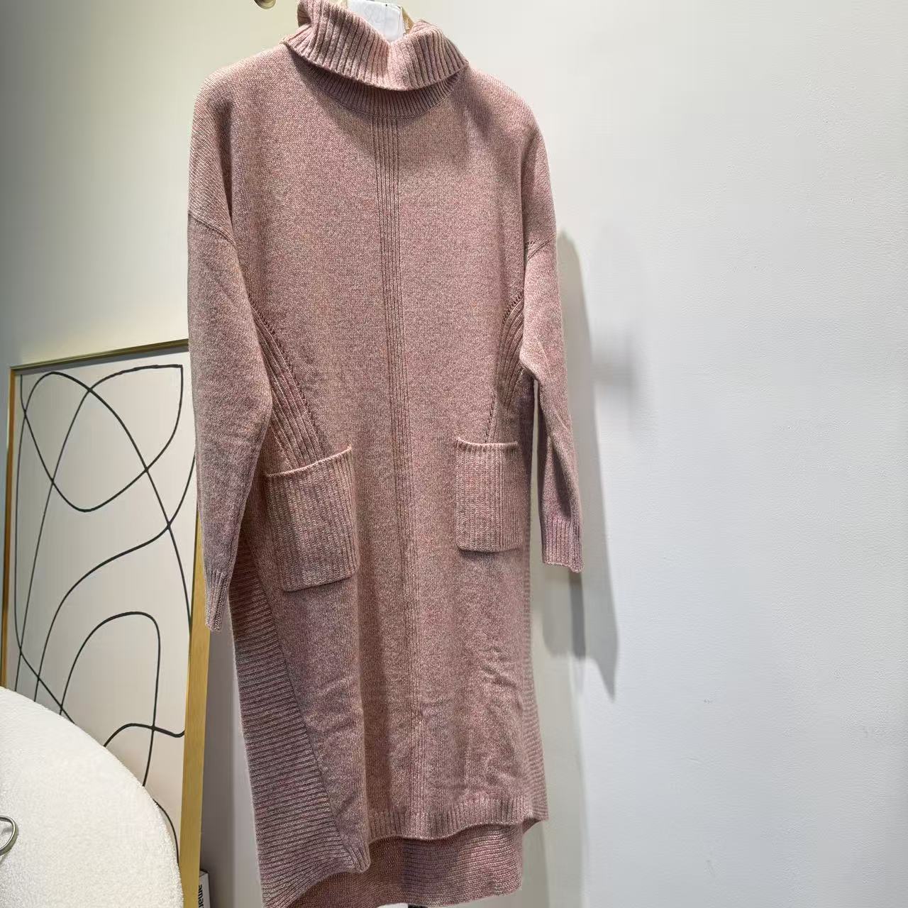 秋冬专柜断码山羊绒连衣裙7501【862】