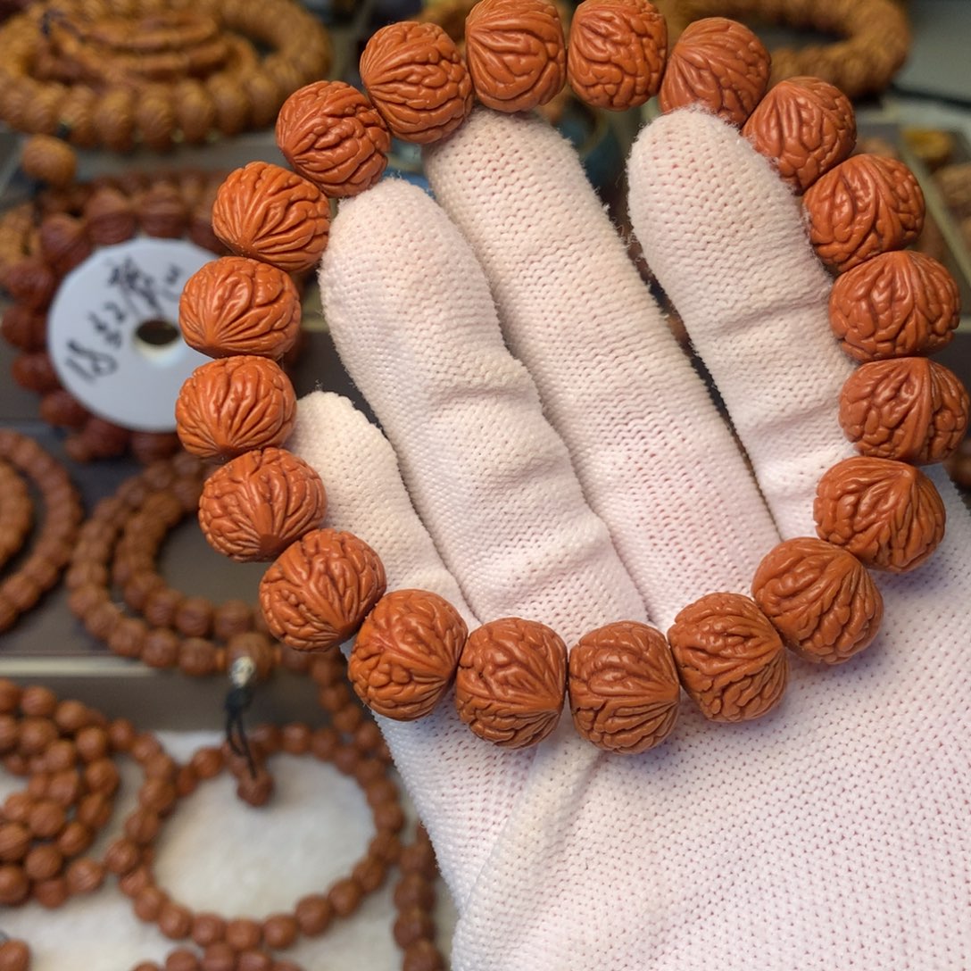 手串桃核秦岭龙纹