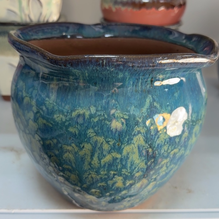 紫砂花盆口20高18，2个1。