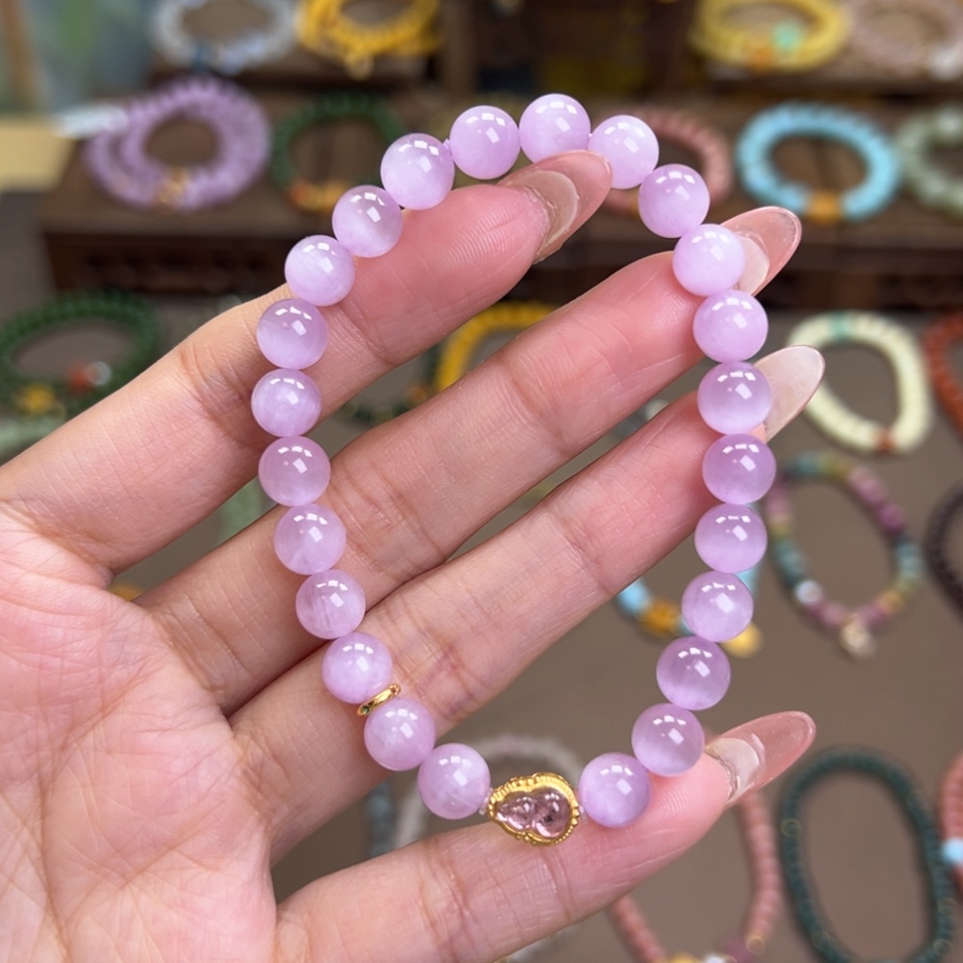 锂辉石单圈银S925镶嵌x*