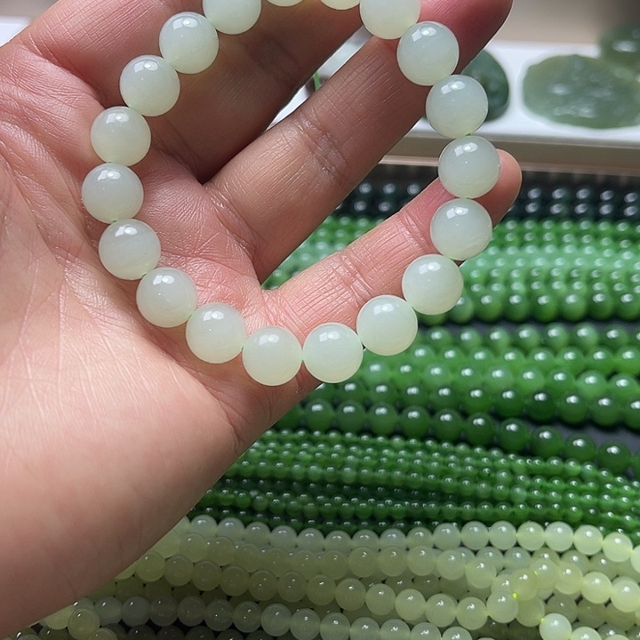 和田玉未镶嵌手链