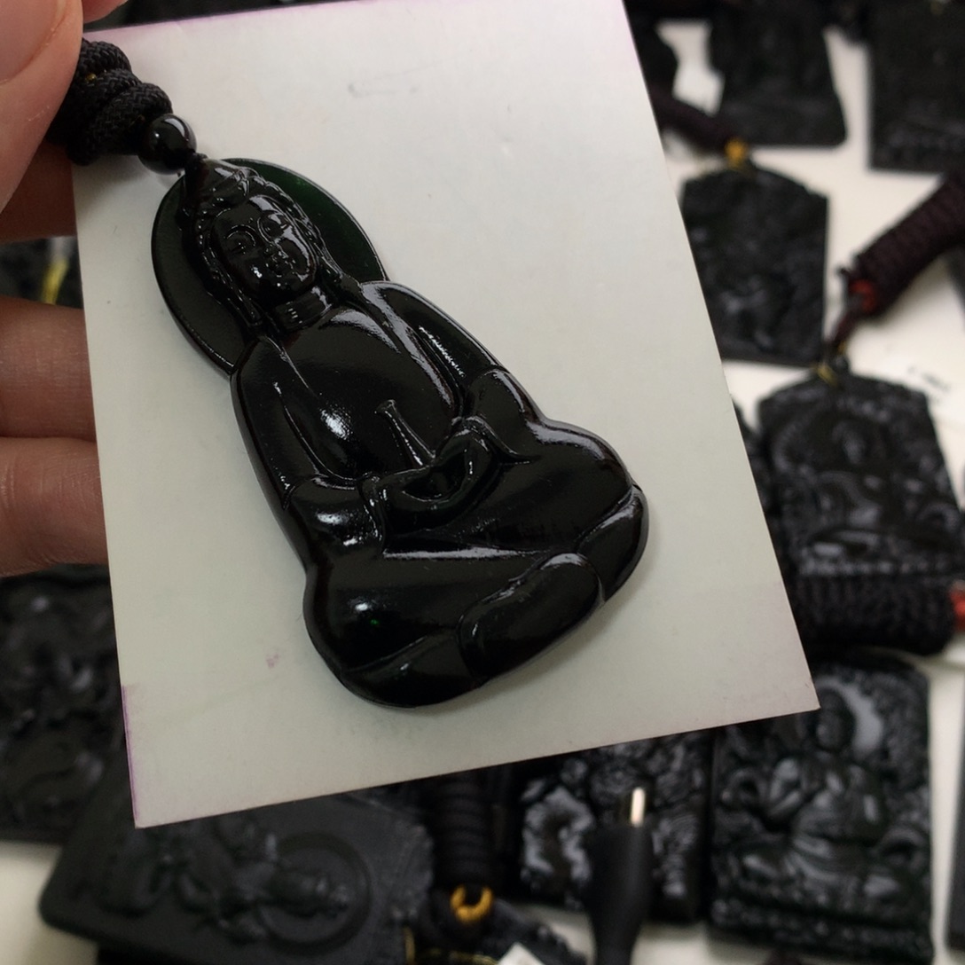 幸***然天然a货钢琴黑挂件