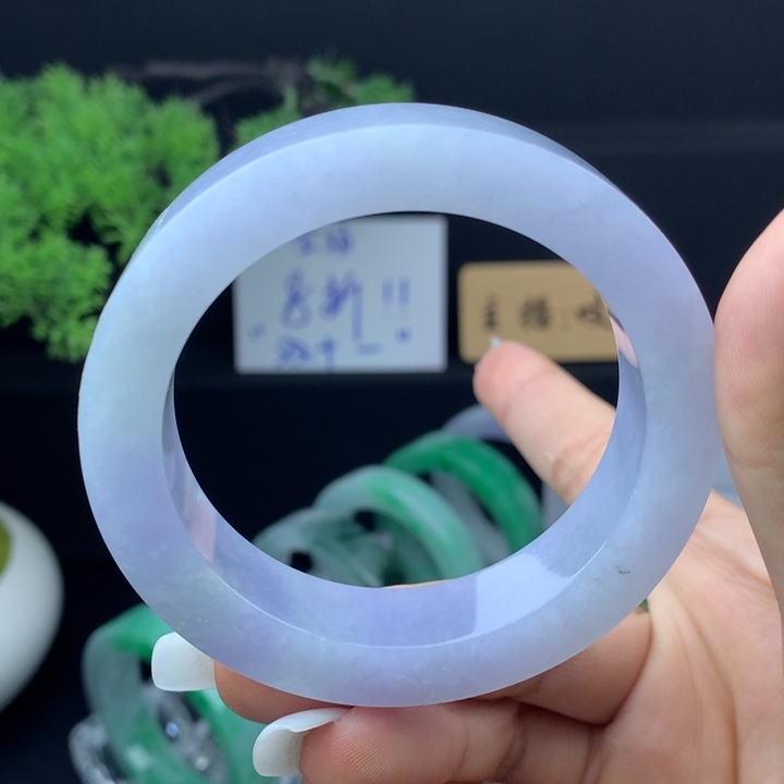 定制翡翠未镶嵌翡翠手镯52-54