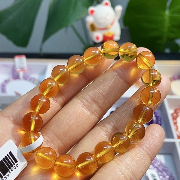 水晶手链未镶嵌黄水晶