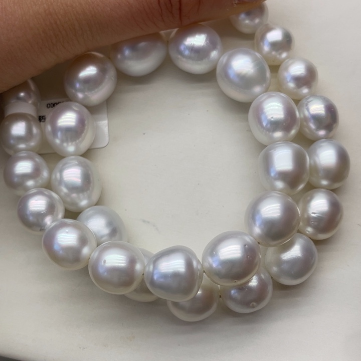 海水珍珠项链银S925镶嵌