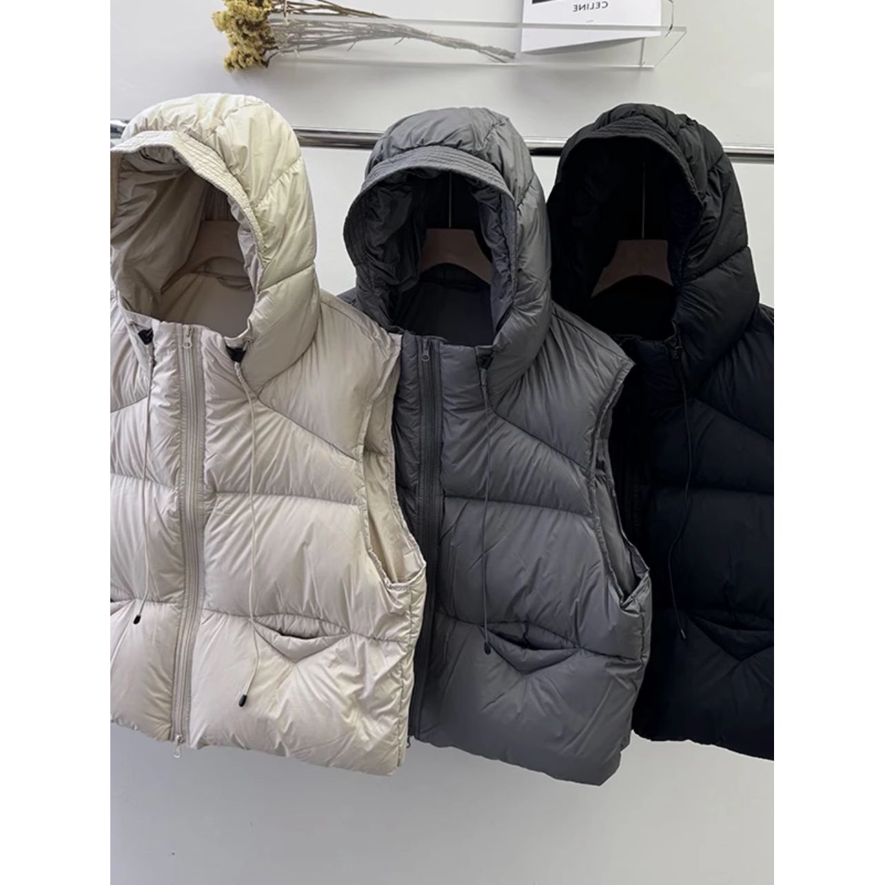 FAVMARTHA连二妮服饰3店羽绒马甲女秋冬新款韩版短款坎肩外穿宽松