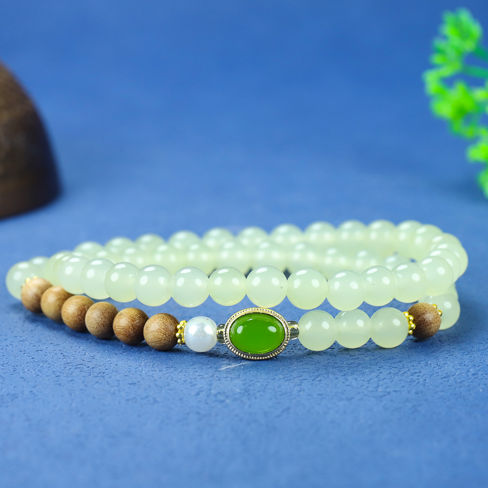 【青衣】A02晴水双圈女款古风新中式百搭手串多样性发货