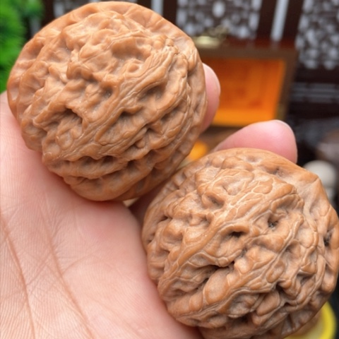 文玩核桃吊坠红锦鲤42.5精修