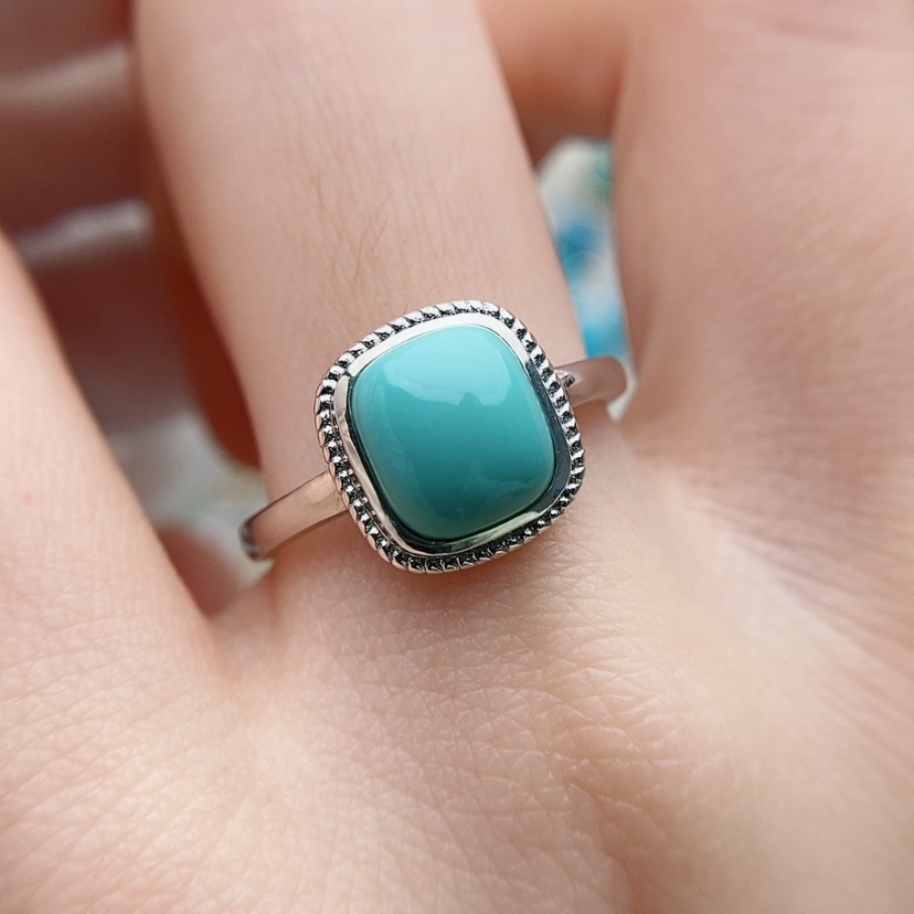 【闪购商品】绿松石原矿绿松石银S925镶嵌