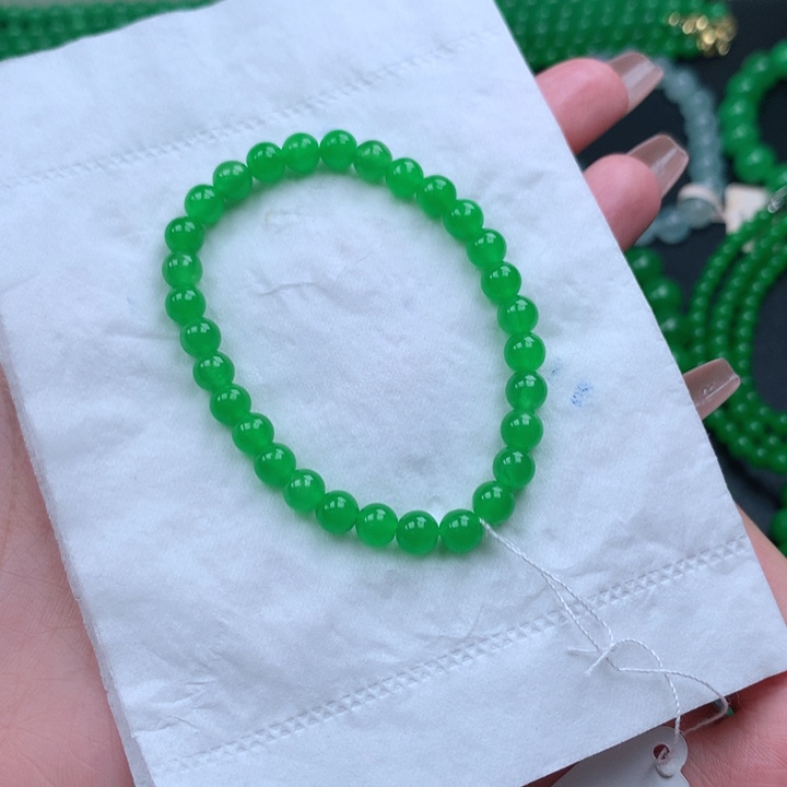 A***妍缅料卡6手串 一物一证