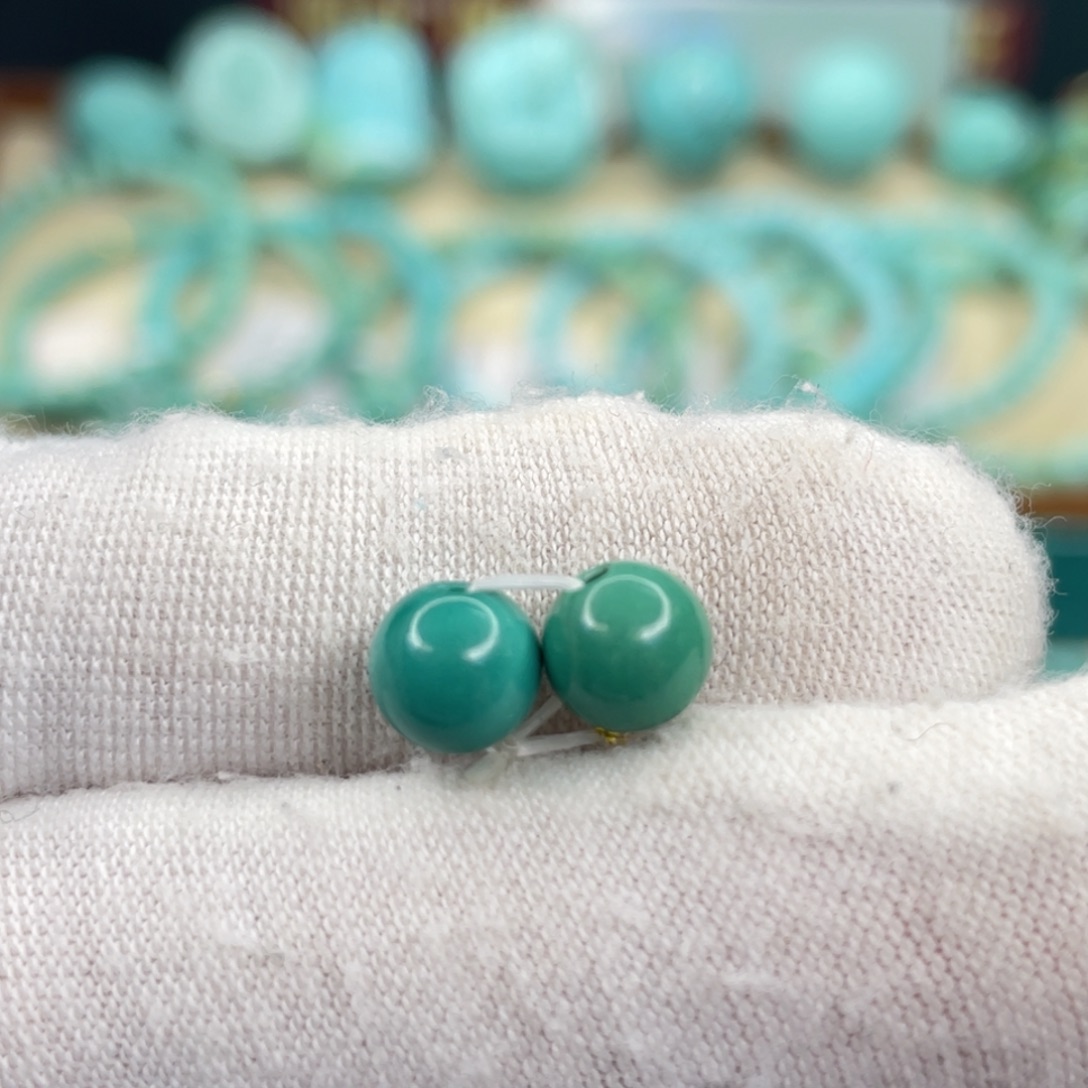 绿松石银S925镶嵌颈饰