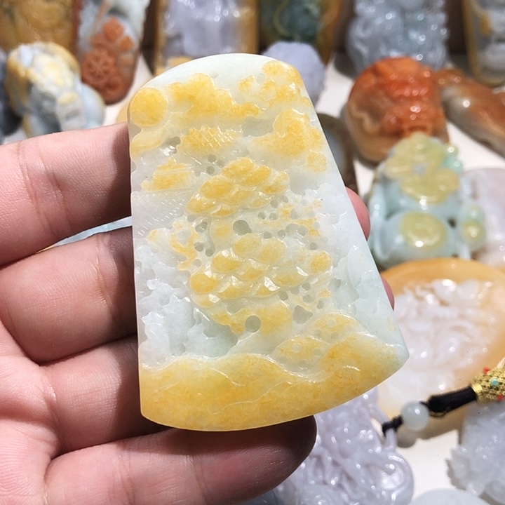 颈饰未镶嵌翡翠翡翠吊坠