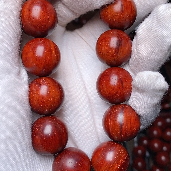 檀香紫檀（小叶紫檀）手串/手链我****巴原汁原味1.8cm